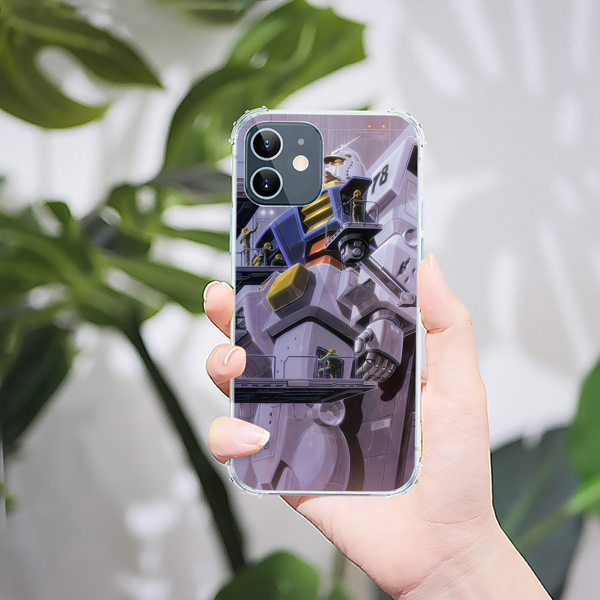 （画像用） 機動戦士ガンダム Mobile Suit Gundam 【iPhone 12シリーズ対応】透明スマホケース（クリアソフトケース）